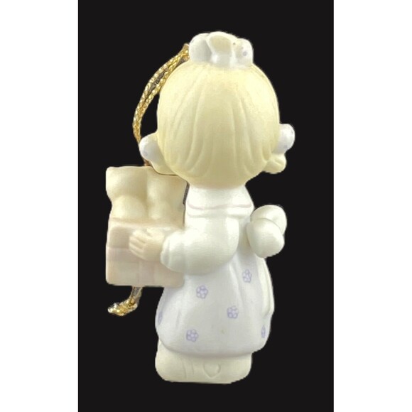 1979 Precious Moments E-3120 " To Thee With Love " Jonathan & David Hourglass - Picture 3 of 6